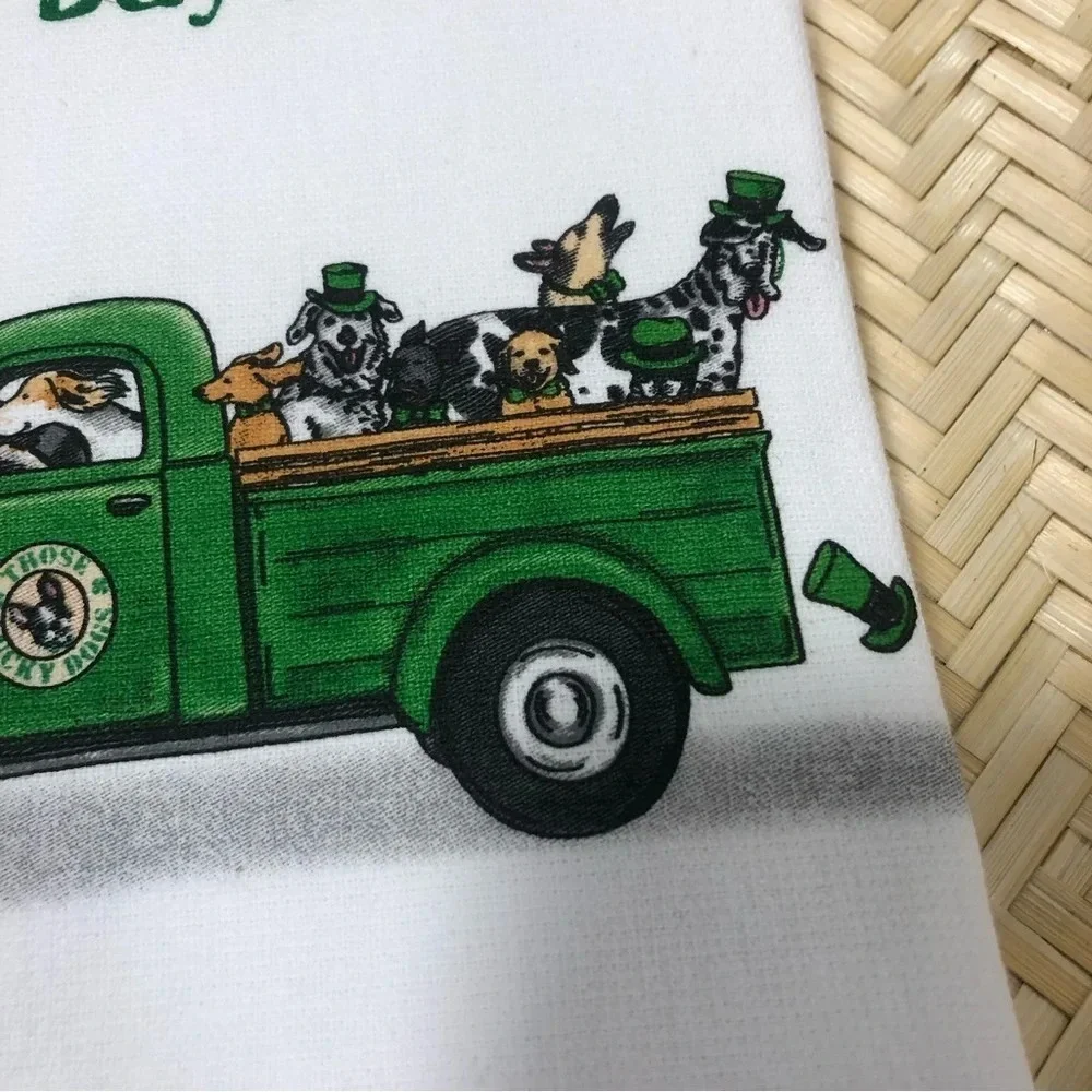 NWT Kay dee design DOGS kitchen towels at Patrick’s day